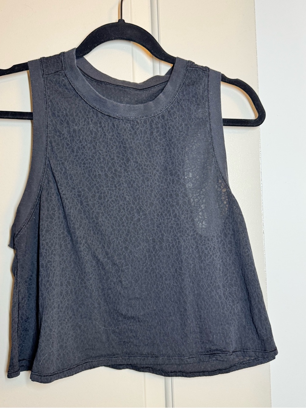 lululemon athletica Dark Gray Sleeveless Crop Tank